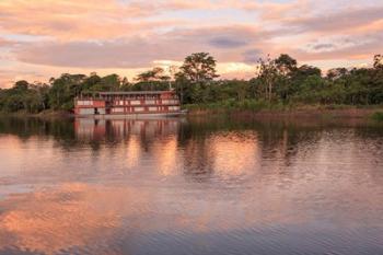 Delfin river boat, Amazon basin, Peru | Obraz na stenu