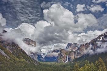 Bridalveil Falls Cloudscape, California | Obraz na stenu