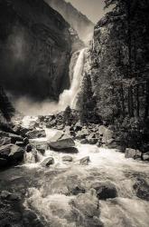 Lower Yosemite Falls, Yosemite National Park (BW) | Obraz na stenu