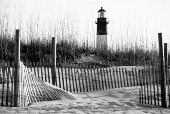 Tybee Island Lighthouse, Savannah, Georgia (BW) | Obraz na stenu