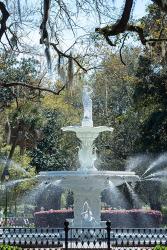 Fountain In Forsyth Park, Savannah, Georgia | Obraz na stenu