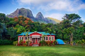 Anahola Baptist Church, Kauai, Hawaii | Obraz na stenu