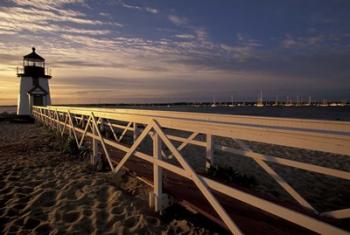 Brant Point Light at Sunrise, Nantucket Island, Massachusetts | Obraz na stenu