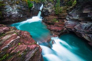 St Mary Falls, Glacier National Park, Montana | Obraz na stenu