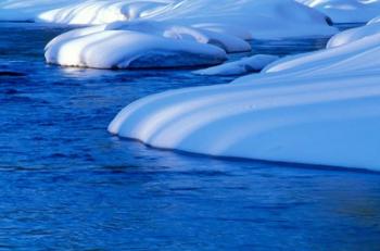 Lamprey River in Winter, Wild and Scenic River, New Hampshire | Obraz na stenu