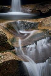 New Hampshire, White Mountains National Forest. Detail of Sabbaday Falls. | Obraz na stenu