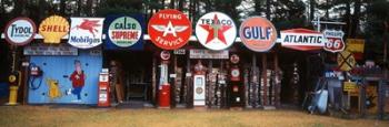 Littleton Historic gas tanks and signs, New Hampshire | Obraz na stenu