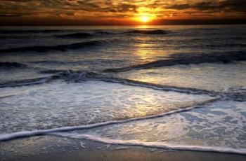 Sunset Reflection On Beach, Cape May NJ | Obraz na stenu