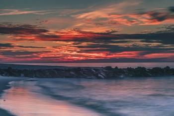 Sunrise On Winter Shoreline 6, Cape May National Seashore, NJ | Obraz na stenu