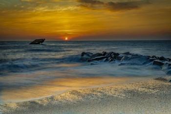 Sunrise On Ocean Shore 1, Cape May National Seashore, NJ | Obraz na stenu