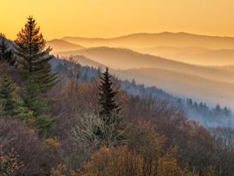 Sunrise From The Oconaluftee Valley Overlook, North Carolina | Obraz na stenu