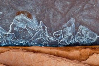 Frozen Sand And Ice Patterns, Utah | Obraz na stenu