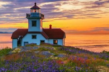 Patos Lighthouse At Sunset, Washington State | Obraz na stenu