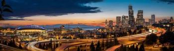 Sweeping Sunset View Over Downtown Seattle | Obraz na stenu