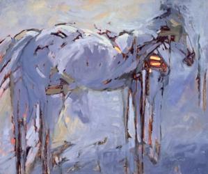 Blue Horses in the Mist | Obraz na stenu