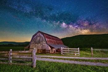 Milky Way Over Boxley Valley | Obraz na stenu