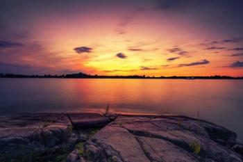 Sunset Over the St. Lawrence River | Obraz na stenu