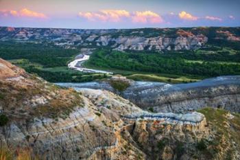 Sunset Over the Little Missouri | Obraz na stenu