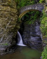 Watkins Glen Suspension Bridge | Obraz na stenu