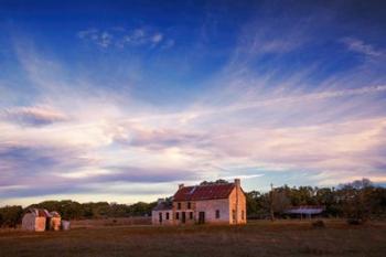 Winter at the Bluebonnet House | Obraz na stenu