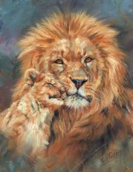 Lion Love Portrait | Obraz na stenu