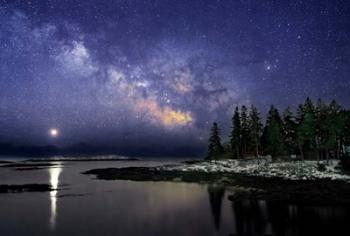 Milky Way Over the Sheepscot River | Obraz na stenu