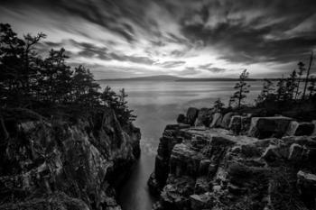 October Sunset at Raven's Nest Black and White | Obraz na stenu