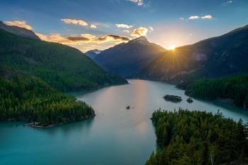 Sunset at Diablo Lake | Obraz na stenu