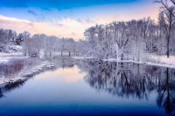 Winter on the Concord River | Obraz na stenu