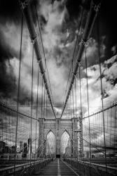 Spring Evening on the Brooklyn Bridge Monochrome | Obraz na stenu