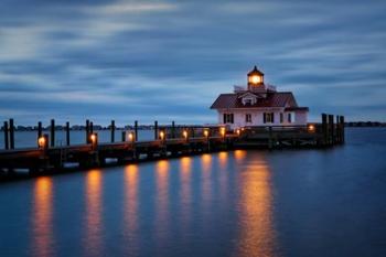 Twilight at Roanoke Marshes Lighthouse | Obraz na stenu