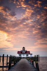Dawn at Roanoke Marshes Lighthouse | Obraz na stenu