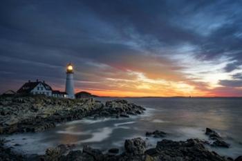 Autumn Dawn at Portland Head Light | Obraz na stenu