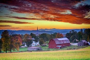 Dawn in Peacham, VT | Obraz na stenu