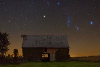 Orion Belt Over Barn Lite | Obraz na stenu