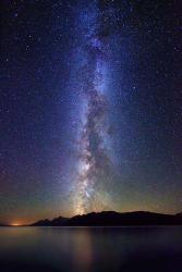 Milky Way Jackson Lake | Obraz na stenu