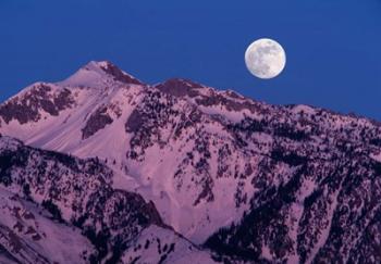 Moonrise over Wasatch | Obraz na stenu