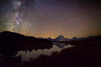 Stars over Tetons at Oxbow | Obraz na stenu