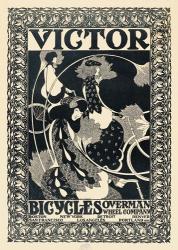 Victor Bicycles (vertical, monochrome) | Obraz na stenu