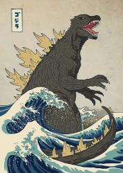 The Great Monster off Kanagawa | Obraz na stenu