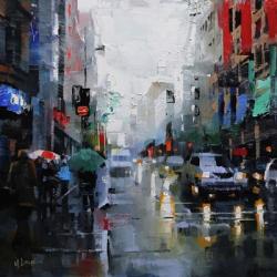 St. Catherine Street Rain | Obraz na stenu