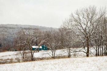 Teal Farmhouse | Obraz na stenu