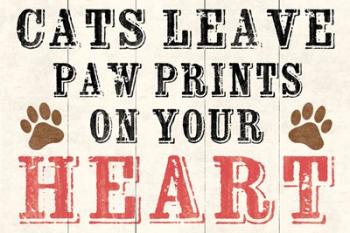 Cats Leave Paw Prints 2 | Obraz na stenu