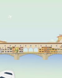 Travel Europe--Ponte Vecchio | Obraz na stenu