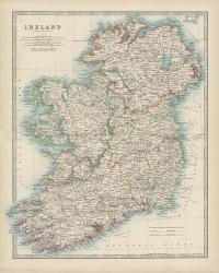 Map of Ireland | Obraz na stenu