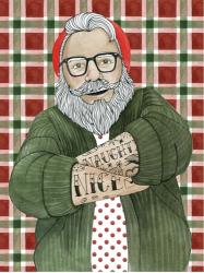 Hipster Santa II | Obraz na stenu