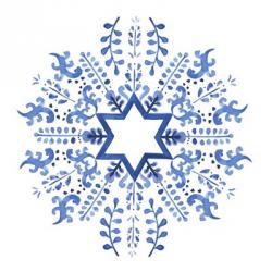 Indigo Hanukkah II | Obraz na stenu