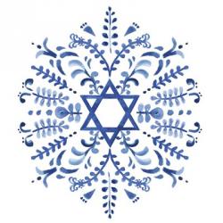 Indigo Hanukkah IV | Obraz na stenu