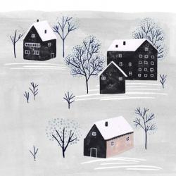 Snowy Village II | Obraz na stenu