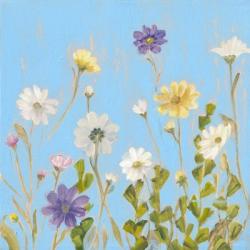 Wild Flowers on Cerulean III | Obraz na stenu